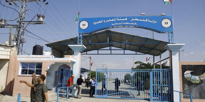 A general ciew taken on October 16, 2017 shows the Erez border crossing in Beit Hanun in the northern Gaza Strip. / AFP PHOTO / MOHAMMED ABED